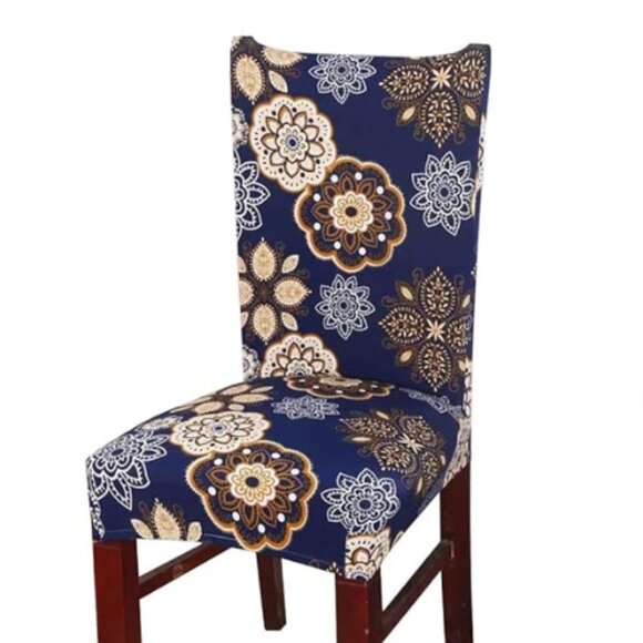 Dining Room Chair Covers Set of 4, Stretch Spandex Chair Slipcovers Removable - Picture 1 of 7